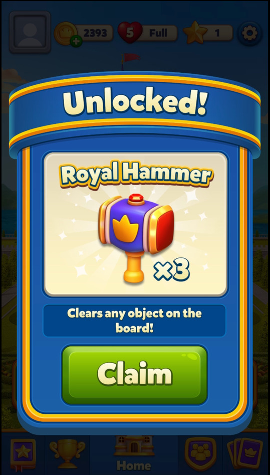 Level 7 — Royal Hammer unlock